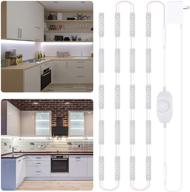 💡 lafulit under cabinet lighting: 10ft flexible ultra bright white led module with dimmer & power adapter - ideal for kitchen, mirror & wardrobe cabinets, desks, counters, and corners - 6000k mirror lights логотип