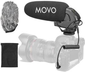 img 4 attached to Movo VXR3031 Shotgun Microphone - On-Camera Super-Cardioid Mic with 2-Step High-Pass Filter, 3-Stage Audio Level Control, Headphone Monitoring Input, and More