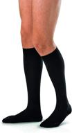 🧦 jobst formen knee high compression socks, 15-20 mmhg, x-large, black, closed toe логотип