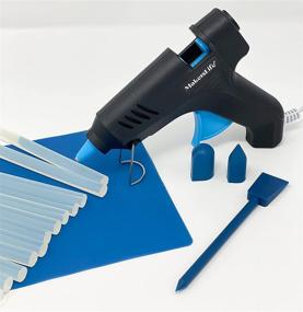 img 4 attached to 🔥 MakersLife Full Size Hot Glue Gun Kit: 12 Glue Sticks, Silicone Mat, 3-In-1 Crafting Tool, Finger Guards - Ideal for Arts & Crafts, Decoration, Home Décor, DIY & Repairs