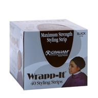 👩 graham beauty wrapp-it styling strips for natural hair wrap and molded styles (pack of 40 strips) logo