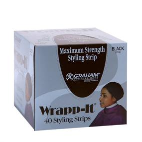 img 2 attached to 👩 Graham Beauty Wrapp-it Styling Strips for Natural Hair Wrap and Molded Styles (Pack of 40 Strips)