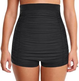 img 4 attached to Mycoco Shirred Control Swimwear 12 Women's Clothing