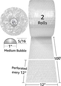 img 3 attached to 📦 StarBoxes BUBMD 12-inch Medium Size Bubble Wrap Roll - 200 Feet
