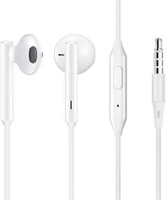 img 4 attached to 🎧 WooAwesome 2-Pack In-Ear Headphones: High-Quality White Earphones with Microphone and Remote