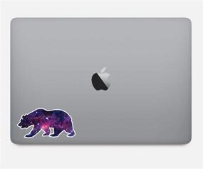 img 1 attached to Bear Sticker Galaxy Stickers Laptop