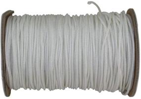 img 2 attached to 🎀 SGT Knots Mini Blind Cord - Strong Polyester Crafting Cord, Ideal for DIY Projects (0.9mm x 100 yds, White)