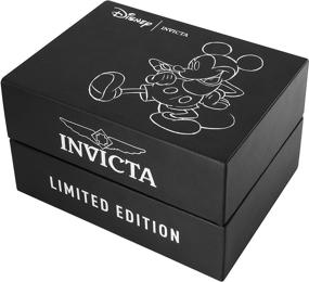 img 3 attached to Женские наручные часы Invicta Disney Limited Edition Silver Stainless Steel Quartz 23780: Стильный ремешок из нержавеющей стали и надежный кварцевый механизм.