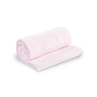 👶 lulujo baby cellular blanket in pink - 39"x31" - enhance seo logo