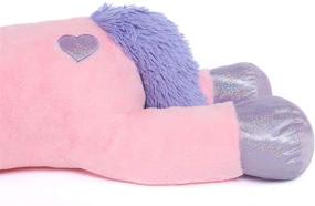 img 2 attached to 🦄 Soft Unicorn Plush Pillow for Girls - Lanmore Big Unicorn Stuffed Animal Toys - Pink 24'' - Must-Have Gift for Little Princesses!