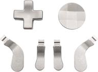 🎮 silver metal d-pad kits, paddles, and hair trigger locks replacement for xbox one elite controller and elite series 2 controller logo