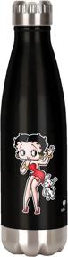 img 2 attached to 🍶 Black Stainless Steel Water Bottle by Spoontiques featuring Betty Boop, 18 oz