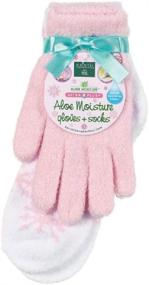 img 2 attached to 🧦 Hydrating Bliss: Earth Therapeutics Aloe Infused Moisturizing Gloves & Socks Set