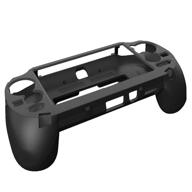 🎮 black hand grip shell controller protective case for sony playstation ps vita 1000, with l2 r2 triggers logo
