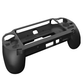 img 3 attached to 🎮 Black Hand Grip Shell Controller Protective Case for Sony Playstation PS Vita 1000, with L2 R2 Triggers