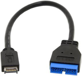 img 2 attached to 💻 Cablecc USB 3.1 to USB 3.0 20Pin Header Extension Cable - 20cm Length for ASUS Motherboard