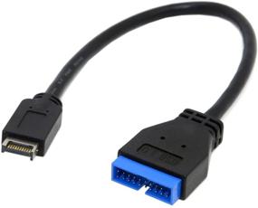 img 1 attached to 💻 Cablecc USB 3.1 to USB 3.0 20Pin Header Extension Cable - 20cm Length for ASUS Motherboard