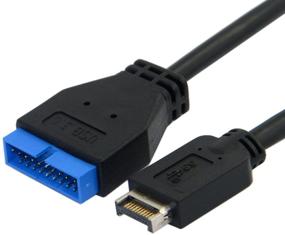 img 4 attached to 💻 Cablecc USB 3.1 to USB 3.0 20Pin Header Extension Cable - 20cm Length for ASUS Motherboard