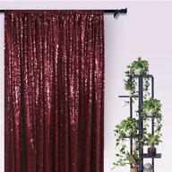 📸 amzlokae 2ftx8ft wine sequin curtain panels: perfect glitter backdrop for photography, birthdays, weddings, and showers logo