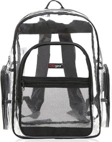 img 3 attached to 🎒 MGgear Clear School Backpack for Outdoor Adventures and Children