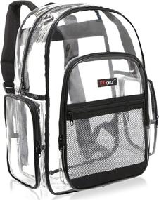 img 4 attached to 🎒 MGgear Clear School Backpack for Outdoor Adventures and Children