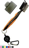 ace golf brush and club groove cleaner: premium grade with 2 ft retractable zip-line, bonus cover logo