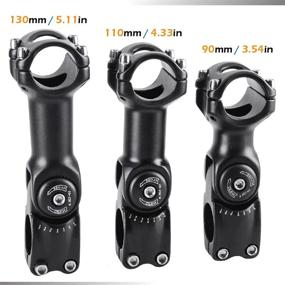 img 2 attached to 🚴 Adjustable Bike Stem - TRIWONDER Stem 25.4 31.8 90mm 110mm 130mm 60 Degree Short Handlebar Stem Riser for Mountain Bike, Road Bike, MTB, BMX, Cycling