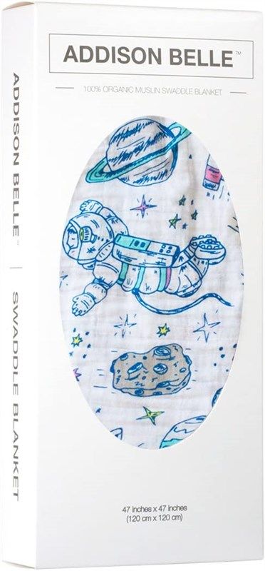 organic swaddle blanket addison belle kids' home store 로고