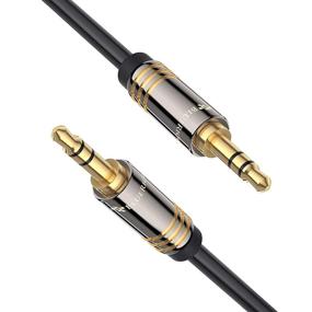 img 4 attached to 🔊 BlueRigger 3.5mm Stereo Audio Cable (6FT, Male to Male) - Aux Cord for Headphone, Home, Car Stereo, Speaker, Amplifier, Android Phone, iPad, iPhone, Echo & More