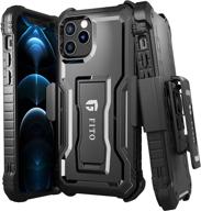 📱 fito holster belt clip case for iphone 12 & iphone 12 pro (6.1 inch) - full body protection & adjustable 360 degree rotation swivel belt clip (holster & case) logo