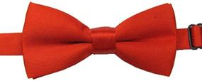 img 3 attached to Versatile Party Dress Accessories for Boys - Adjustable Solid Bow Ties for Weddings