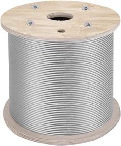 img 4 attached to 🦾 Mophorn 316 Marine Grade Stainless Steel Cable Railing - 500ft 1/8" Wire Rope with 1x19 Strands Construction for Deck, Railings, Balusters, Staircases, Handrails, Porches, Fences