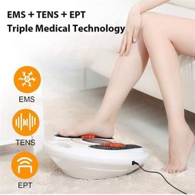 img 2 attached to 🦶 Foot Circulation Stimulator: FSA/HSA Eligible, EMS Foot Massager with TENS & EPT Unit - Improve Circulation, Relieve Body Pains, Reduce Swollen Feet & Plantar Fasciitis