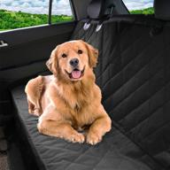 🐾 pet magasin luxury pet car seat cover: waterproof, scratch-proof, nonslip backing, hammock-style, heavy duty back seat protector for cars, trucks & suvs (large, black) logo