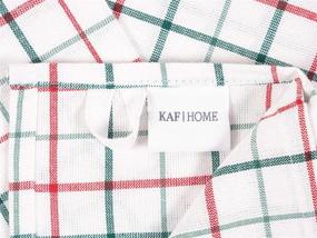img 2 attached to 🎅 KAF Домашний кухонный рушник праздничный набор из 4 штук - Цифровая печать на 100% хлопке, размером 18 x 28 дюймов (дизайн праздничного грузовика)