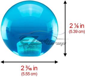 img 1 attached to 🐉 EzAuto Wrap Universal Blue Dragon Ball Z 1 Star 54mm Shift Knob with Adapters | Ideal for Most Car Models