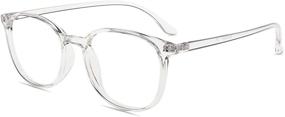 img 4 attached to 👓 Firmoo Blue Light Blocking Unisex Reading Glasses – Square Computer Readers with Magnification