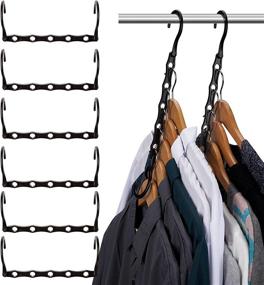 img 4 attached to The Ultimate Ulimart Hangers: Space Saving 10 Pack for Efficient Closet Organization and Storage