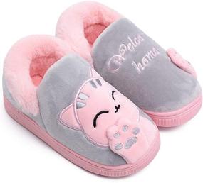 img 4 attached to 🧦 Warm and Cozy Toddler Slippers: Perfect Little Winter Indoor Shoes for Boys