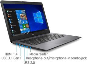 img 3 attached to New 2021 HP 14-inch Thin & Light HD Laptop, Intel Celeron N4000 up to 2.6 GHz, 4GB DDR4, 64GB eMMC, WiFi, Webcam, 1-Yr Office 365, Up to 11 Hours Battery, Windows 10 S, Black + Marxsol Cables