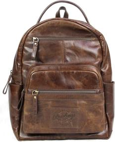 img 4 attached to Rawlings Heritage Collection Leather Backpack