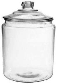 img 1 attached to Heritage Hill Glass Cookie/Candy Jar: 🍪 A Classic 1/2 Gallon Anchor Hocking Treasure