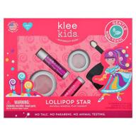 lollipop star klee kids makeup kit - 4 pc set with compacts by luna star naturals logo