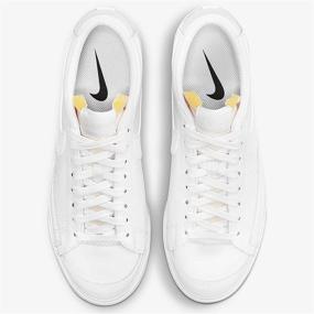 img 3 attached to Nike Blazer Platform DJ0292 100: 👟 Stylish White and Black Sneakers for Men