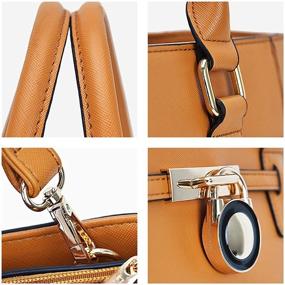 img 2 attached to Stylish Handbags with Shoulder Handle & Padlock: Women's Satchels & Wallets Collection