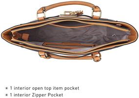 img 1 attached to Stylish Handbags with Shoulder Handle & Padlock: Women's Satchels & Wallets Collection