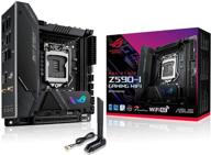 🎮 материнская плата rog strix z590-i gaming wifi 6e lga 1200: mini-itx для игр с thunderbolt 4, pcie 4.0 и 2x слотами m.2 логотип