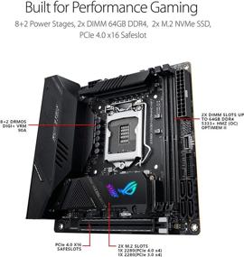 img 1 attached to 🎮 Материнская плата ROG Strix Z590-I Gaming WiFi 6E LGA 1200: Mini-ITX для игр с Thunderbolt 4, PCIe 4.0 и 2X слотами M.2