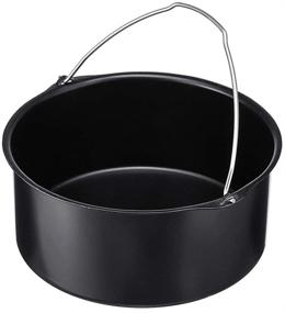 img 4 attached to Accessories Barrel Frying Baking Basket Kitchen & Dining