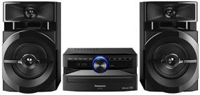 img 3 attached to Experience Dynamic Audio with Panasonic SC-UX100 CD & USB Wireless Bluetooth 300W Mini Hi-Fi System Shelf Stereo